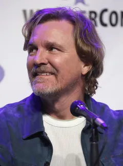 Chris Sheridan: Chris Sheridan speaking at the 2024 WonderCon in Anaheim, California.